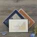 Blue White Brown Country Wedding Invitations